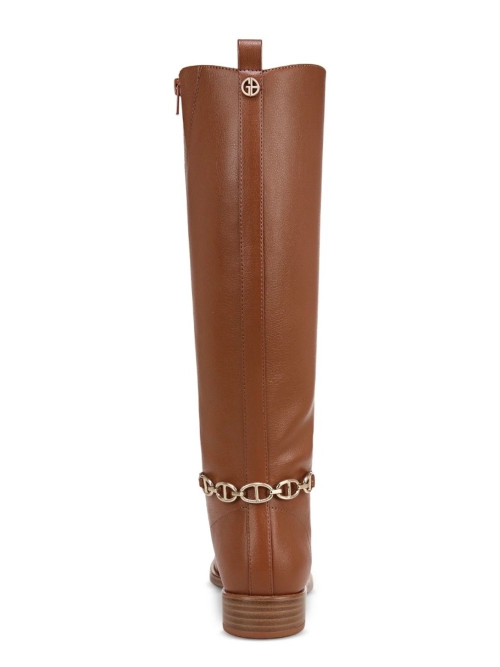 Giani Bernini Women's Suttonn Memory Foam Knee High Riding Boots- Cognac - Picture 4 of 4